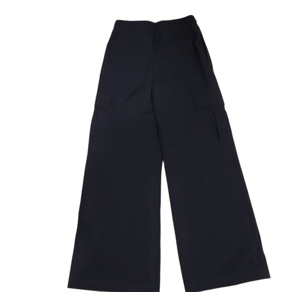 Jordan Double Cargo Woven Pant Girl Size Medium Big Kid Black Wide Leg 10-12Yrs - Picture 13 of 16